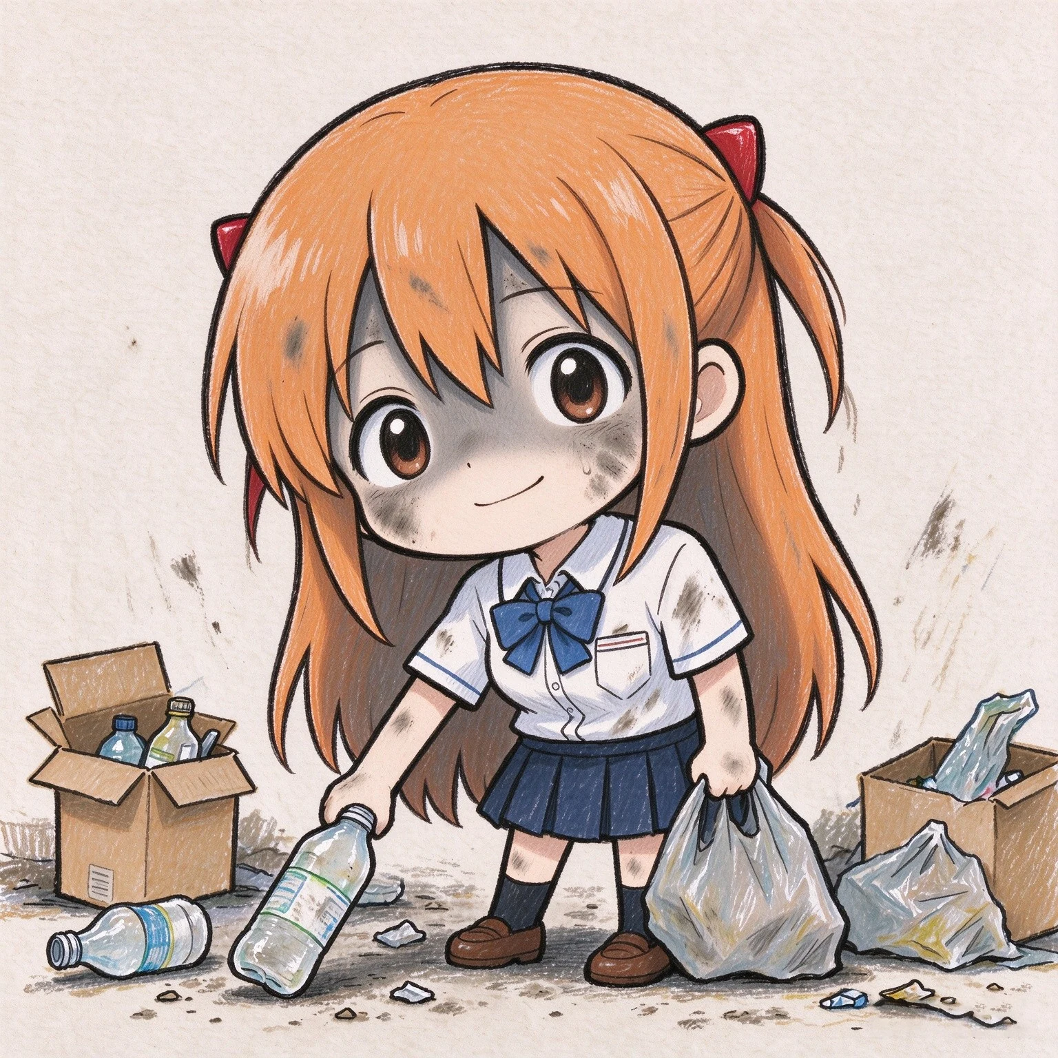 捡破烂插画